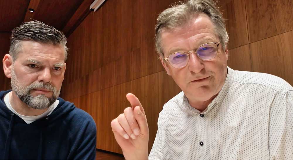 Warum wurde Ken FM eingestellt? Kayvan Soufi-Siavash (links) befragt von Christoph Pfluger.