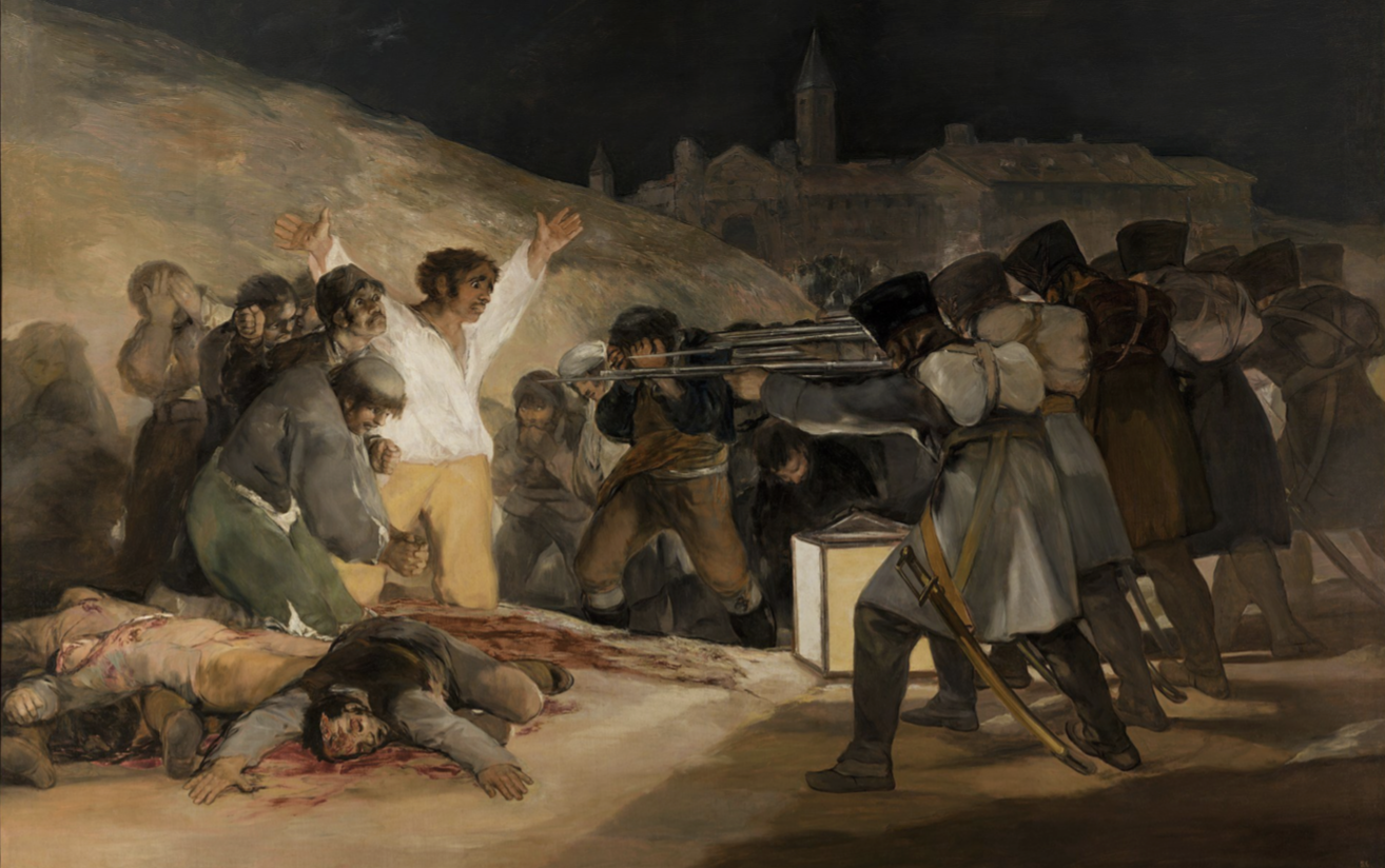 Die Erschiessung der Aufständischen, Francisco de Goya, 1814 Museo del Prado, Madrid