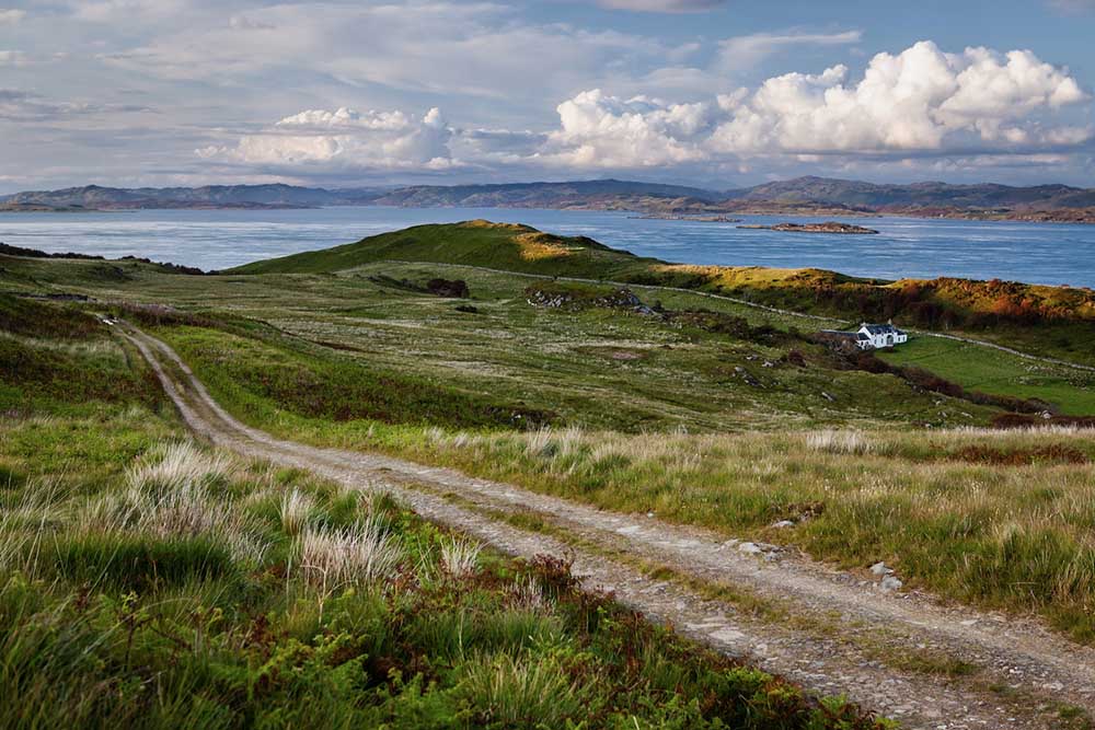 Die Insel Jura und das Haus, wo George Orwell den Klassikger 1984 schrieb. Foto: N. Lindt