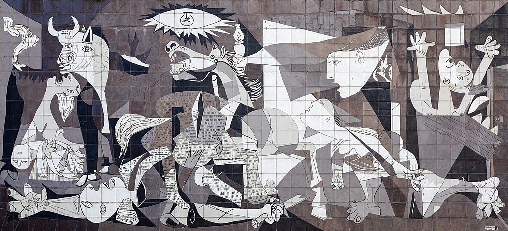 Picasso: Guernica. Photo: Jules Verne Times Two / julesvernex2.com / CC-BY-SA-4.0 / https://creativecommons.org/licenses/by-sa/4.0/deed.en