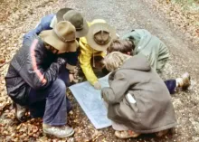 Pfadfinder anno dazumal in Winterthur 1975 (Bild NL/Schweizer Fernsehen)