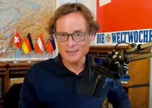 Roger Köppel: «Sie kennen meine Position. Ich bin sehr zurückhaltend mit einer Verurteilung Neetanjahus» (Bild Weltwoche)