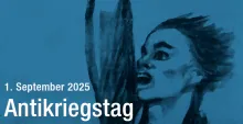 Plakat des Antikriegstages 2025