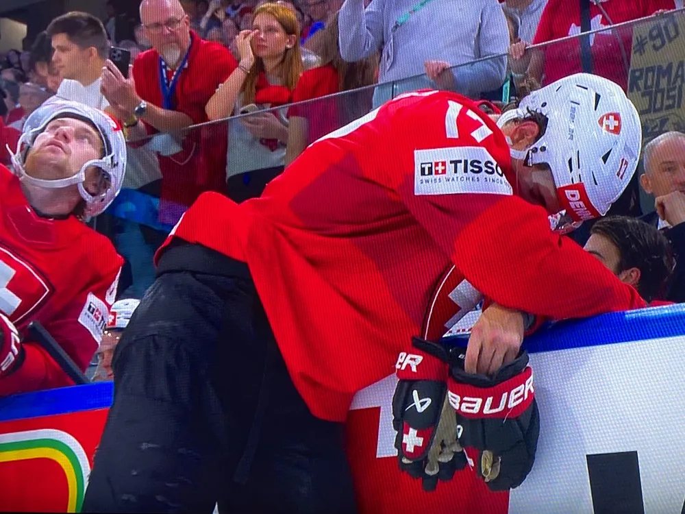 Der Schuss des Finnen Helenius zerstörte den Traum von der Goldmedaille. (Screenshot)